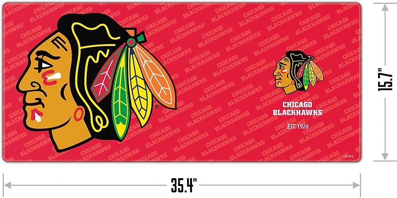 YouTheFan Chicago Blackhawks Logo Series Desk Pad