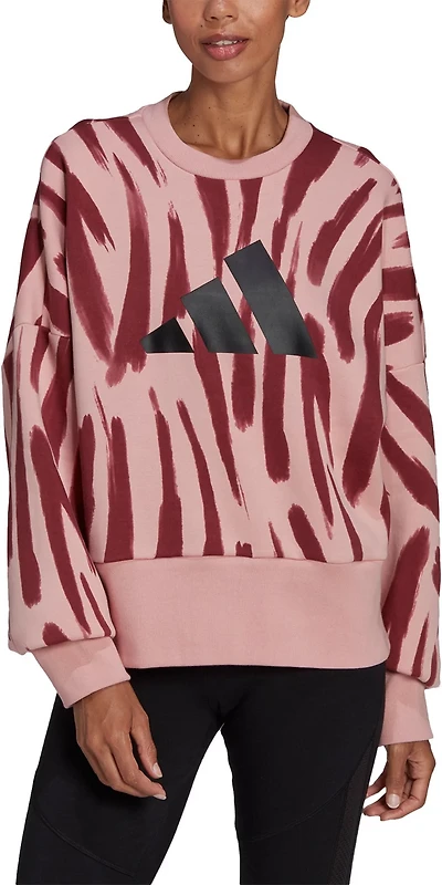 adidas Women's Future Icon Feel Fierce Crew Sweatshirt