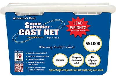 Fitec Super Spreader SS Mono 10 ft x 3/8 in Cast Net