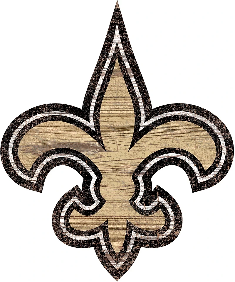 Fan Creations New Orleans Saints Distressed Logo Cutout Sign