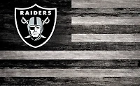Fan Creations Las Vegas Raiders 11 in x 19 in Distressed Flag Sign