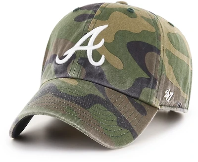 '47 Men's Atlanta Braves Camouflage Clean Up Cap