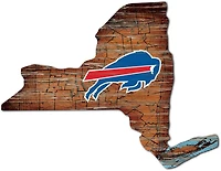 Fan Creations Buffalo Bills Logo Distressed State Sign