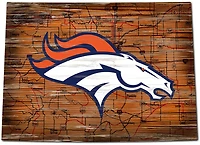 Fan Creations Denver Broncos Logo Distressed State Sign
