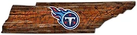 Fan Creations Tennessee Titans Logo Distressed State Sign
