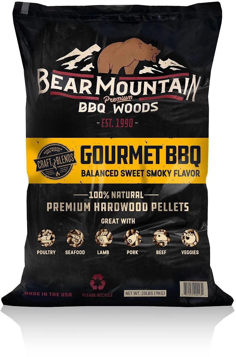 Bear Mountain BBQ Gourmet BBQ Craft Blends 20 lb Wood Pellets