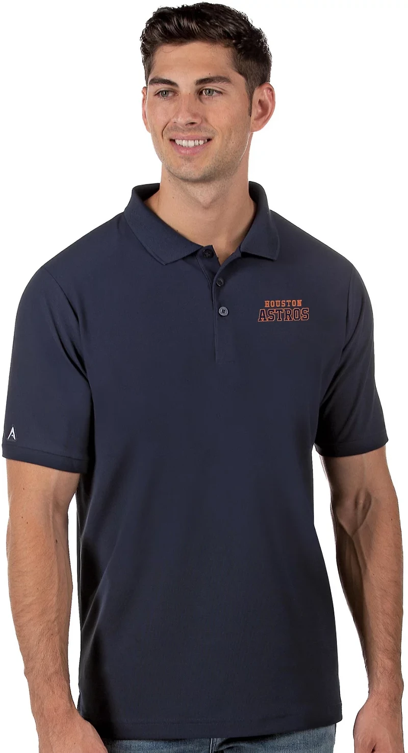 Antigua Men’s Houston Astros Legacy Pique Polo Shirt