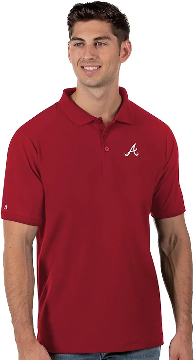 Antigua Men's Atlanta Braves Legacy Pique Polo Shirt