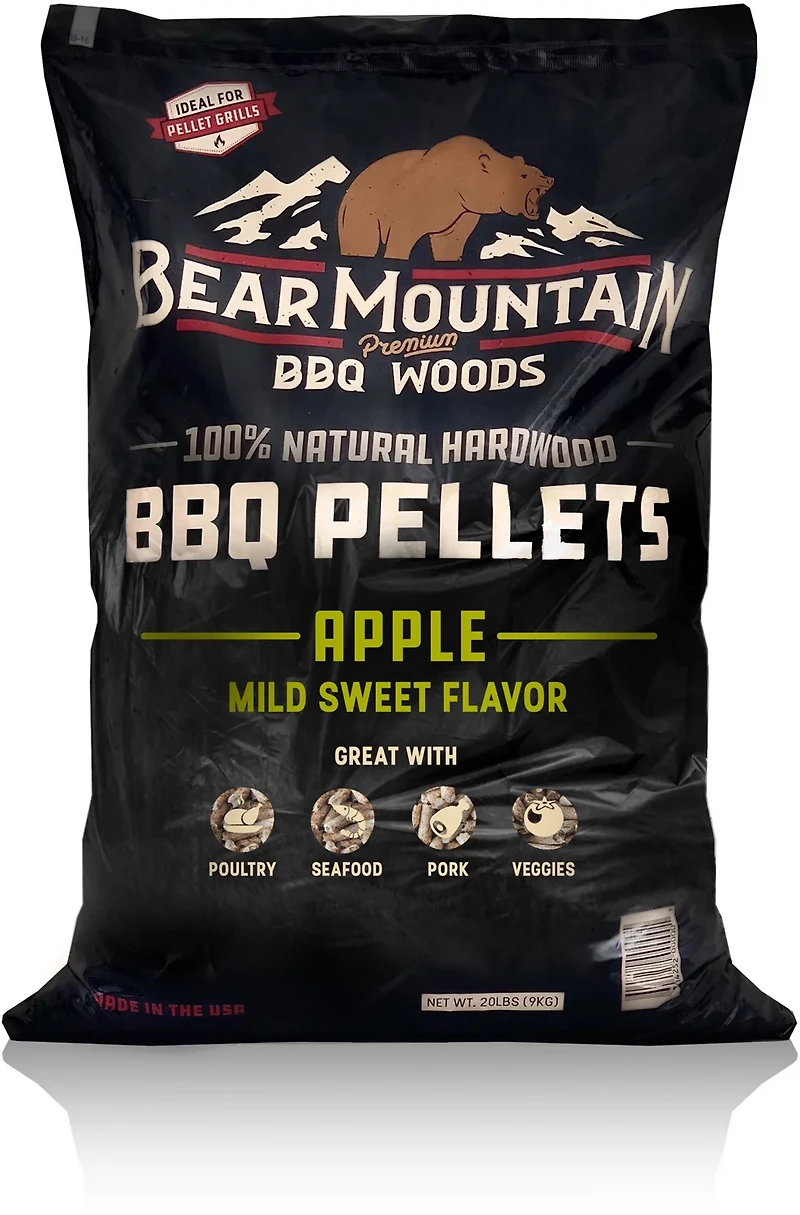 Bear Mountain BBQ Apple BBQ 20 lb Wood Pellets
