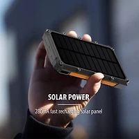 Tough Tested ROC 10,000 mAh Wireless Solar Power Bank