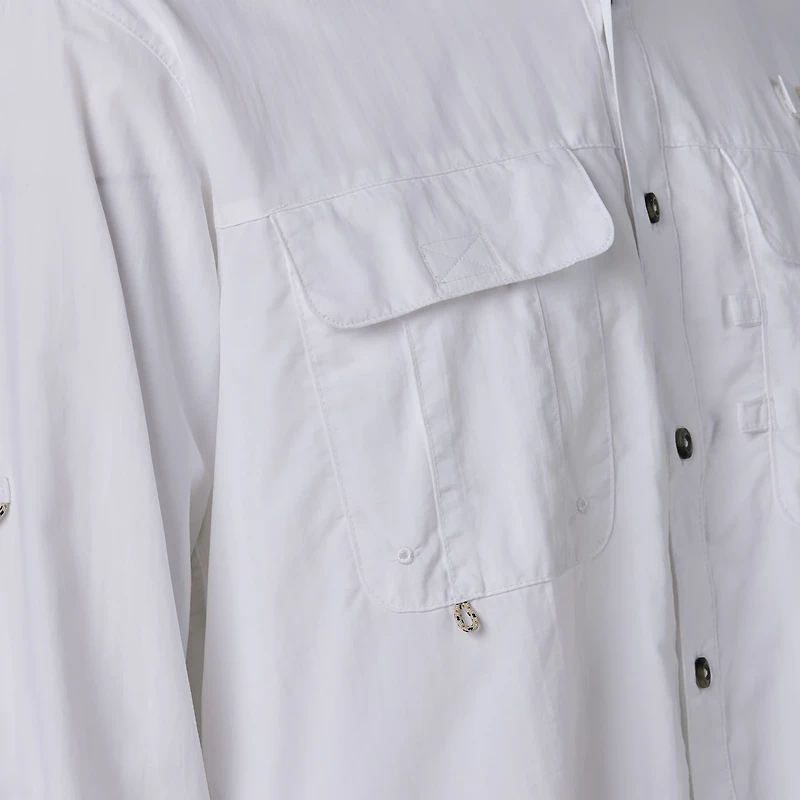 Magellan Outdoors Men's Laguna Madre Solid Long Sleeve Fishing Shirt