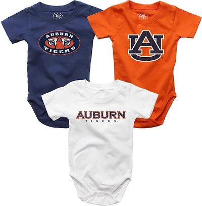 Wes and Willy Infant Boys' Auburn University Creeper Set 3-Pack