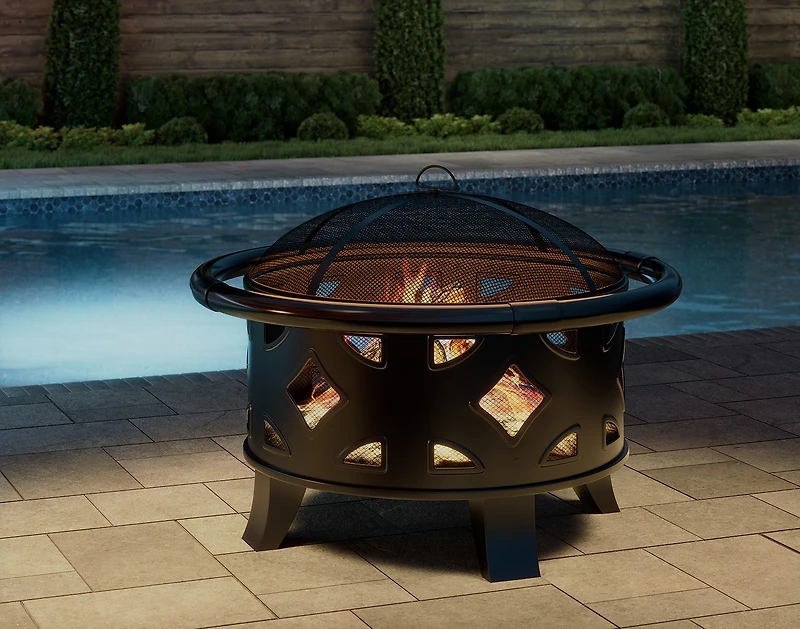 Mosaic Dwight Deep Bowl 29 in Fire Pit