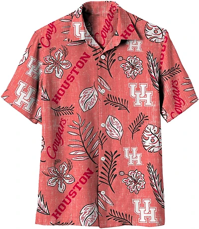 Wes and Willy Men’s University of Houston Vintage Floral Print T-shirt