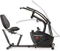 Marcy Pro Dual Action Cross Training Recumbent Exercise Bike with Arm Exercisers