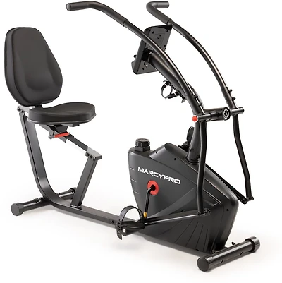 Marcy Pro Dual Action Cross Training Recumbent Exercise Bike with Arm Exercisers
