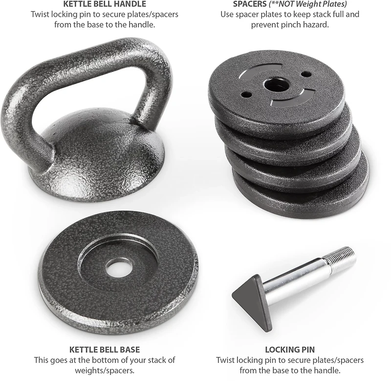 Apex 15lb-50lb Adjustable Kettlebell