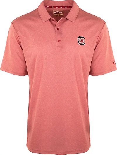 Drake Waterfowl Men's University of South Carolina Vintage Heather Polo
