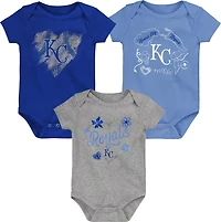 Outerstuff Infants’ Kansas City Royals Batter Up Creeper 3-Pack