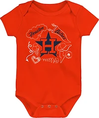 Outerstuff Infant Girls’ Houston Astros Batter Up Creepers 3-Pack