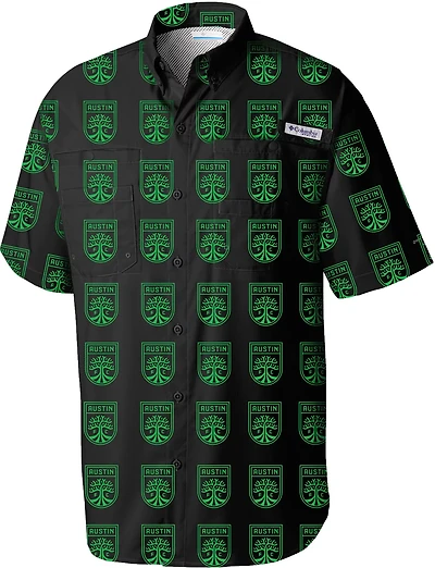 Columbia Sportswear Men's Austin FC Sublimated Tamiami Button Down Shirt