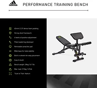 adidas Scan-To-Train Performance Training Bench