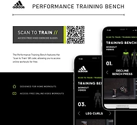 adidas Scan-To-Train Performance Training Bench