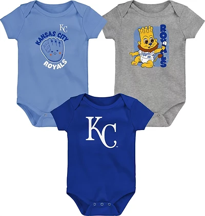 Outerstuff Infants’ Kansas City Royals Change Up Creeper 3-Pack