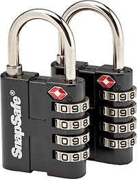 SnapSafe TSA Padlocks 2-Pack