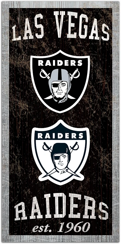Fan Creations Las Vegas Raiders Heritage 6 x 12 Sign