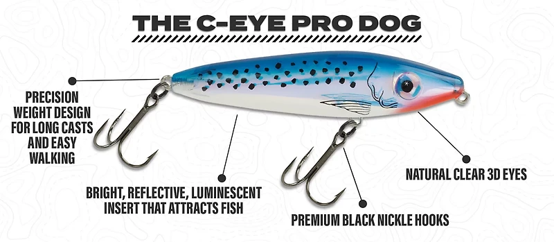 MirrOlure® MirrOdine® C-Eye Pro Hard Swim Bait