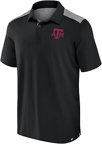 Fanatics Men's Texas A&M University Iconic Blocked Long Shot Polo Shirt