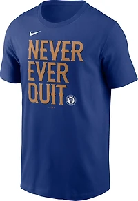 Nike Men's Texas Rangers Never Quit T-shirt