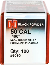 Hornady .50 Caliber 177 -Grain Lead Ball Ammunition- 100 Rounds