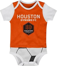 Outerstuff Infants' Houston Dynamo Lil Kicker Creeper Hat And Socks Set