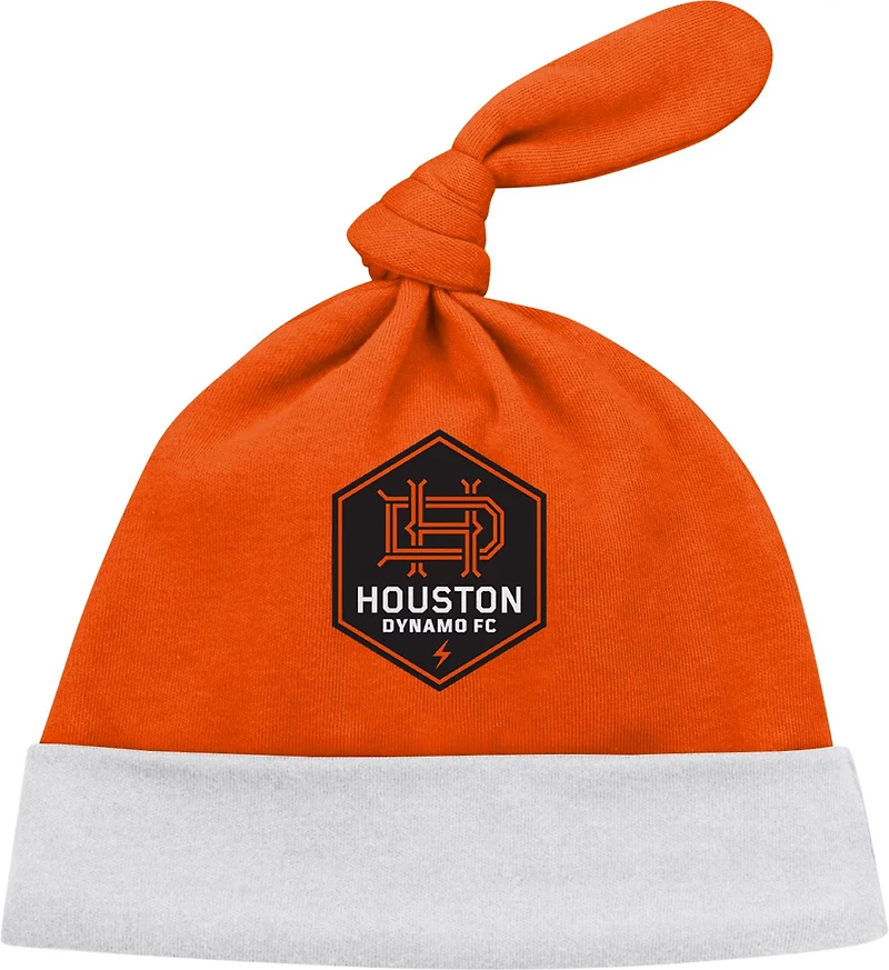 Outerstuff Infants' Houston Dynamo Lil Kicker Creeper Hat And Socks Set