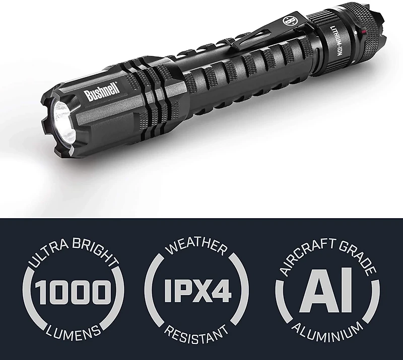 Bushnell PRO 1000L Rechargeable Flashlight
