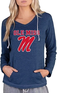College Concepts Women’s University of Mississippi Mainstream Hooded Long Sleeve Shirt