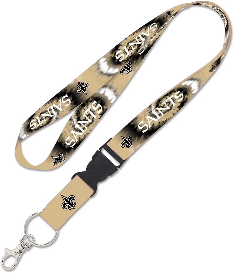 WinCraft New Orleans Saints 1 in Tie Dye Buckle Lanyard