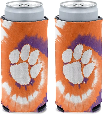 WinCraft Clemson University 12 oz Tie Dye Slim Can Cooler