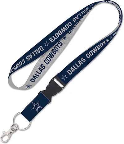 WinCraft Dallas Cowboys Heathered Lanyard with Detachable Buckle