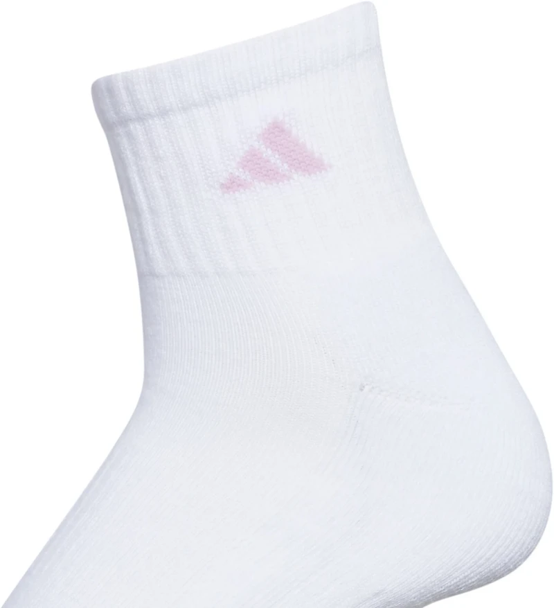 adidas Women's Athletic Cushioned Quarter-Length Socks 6-Pack