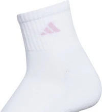 adidas Women's Athletic Cushioned Quarter-Length Socks 6-Pack