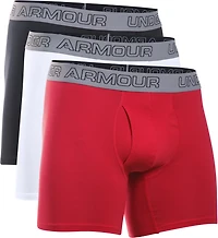 Under Armour Men's Charged Cotton Stretch 6 in Boxerjock Boxer Briefs 3-Pack