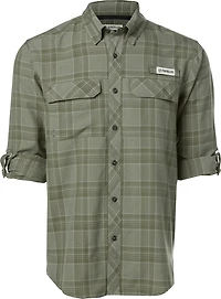 Magellan Outdoors Men's Barton Creek Outdoor Plaid Long Sleeve Shirt