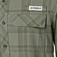 Magellan Outdoors Men's Barton Creek Outdoor Plaid Long Sleeve Shirt