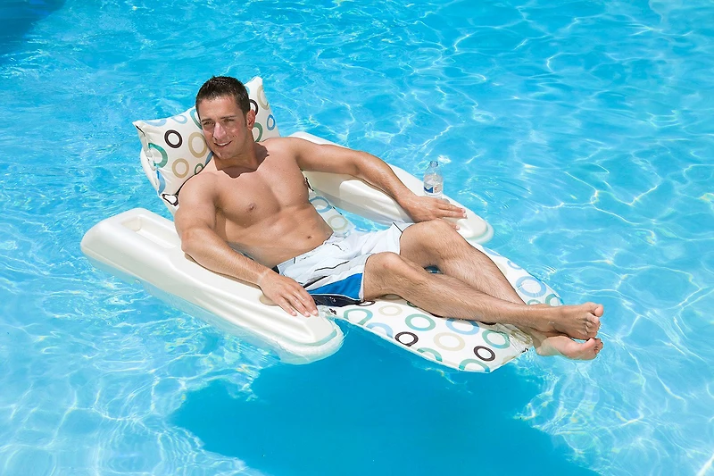Rio Mod Dots Adjustable Pool Float Chaise Lounge