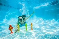 Poolmaster Soft Funny Dive Animals 4-Pack