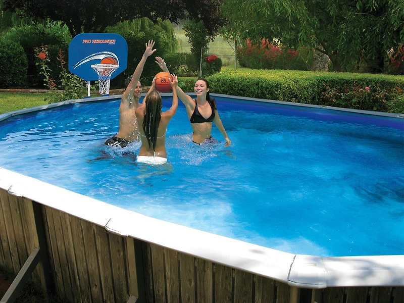 Poolmaster Above-Ground Pro Rebounder Poolside Basketball Game