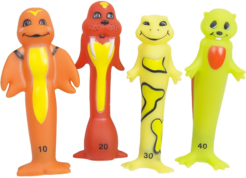 Poolmaster Soft Funny Dive Animals 4-Pack